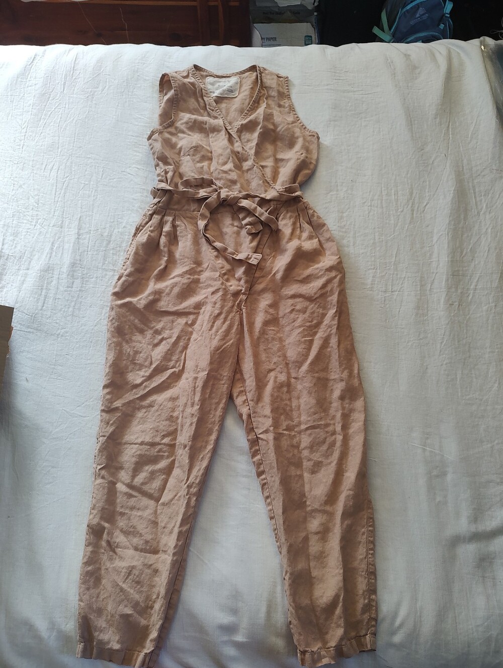 notPERFECTLINEN Sleeveless Margaret Jumpsuit